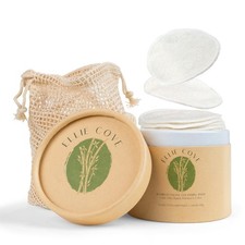20-Piece Reusable Organic Bamboo Cotton Pads 70 Bamboo, 30 Cotton , Eco-Fr...