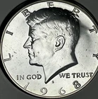U.S. Coin, 1968-S Proof Kennedy Half Dollar, 40% SILVER, Uncirculated, Pristine!
