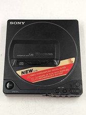 Sony D-25 Discman CD Player Not Working For Parts Black
