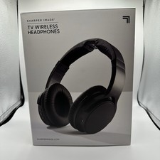 Sharper Image Wireless TV Headphones Black Item 206077-01