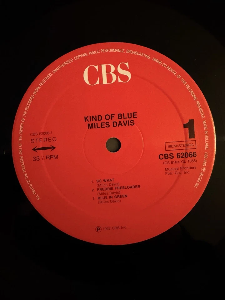 Miles Davis Kind of Blue · Lp · 1962, photo 4 of 5