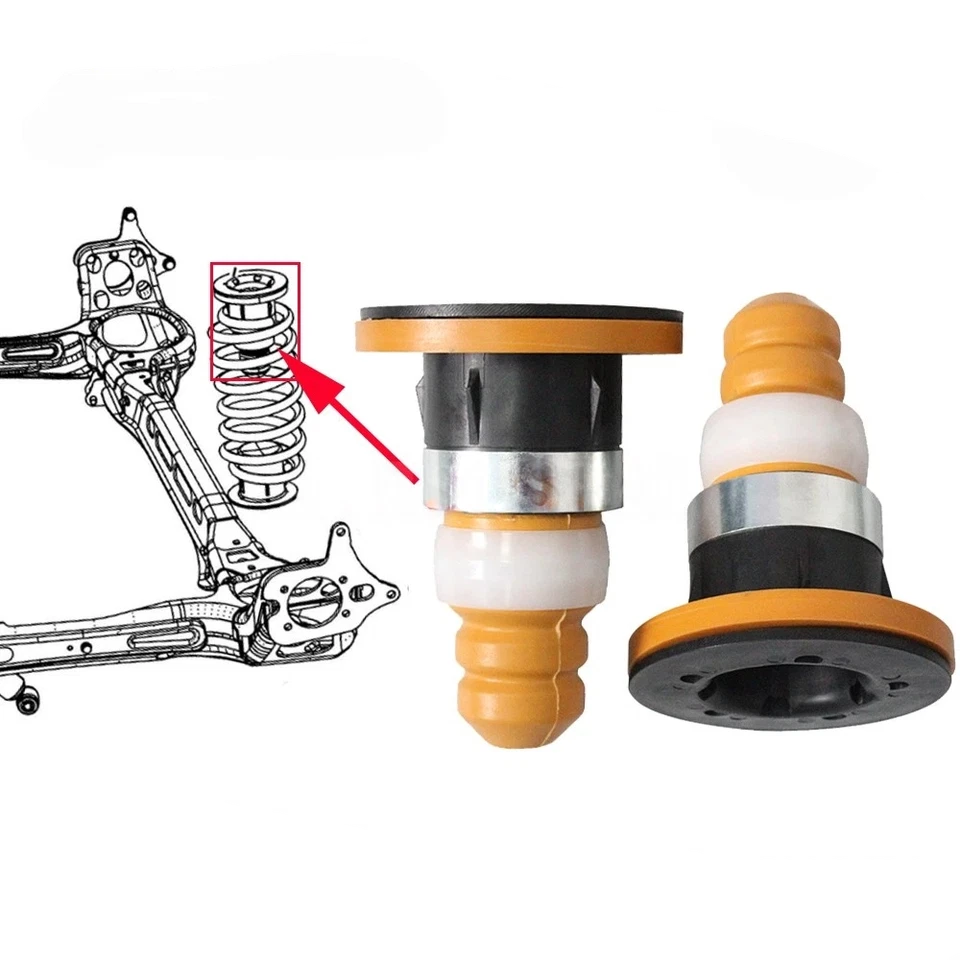 2x Rear Suspension Shock Bumper For Chrysler Town&Country Dodge Grand Caravan US Foto 2 de 4