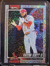 2026 Topps Series 1 Celebration Victor Scott II Confetti Parallel #221 Cardinals