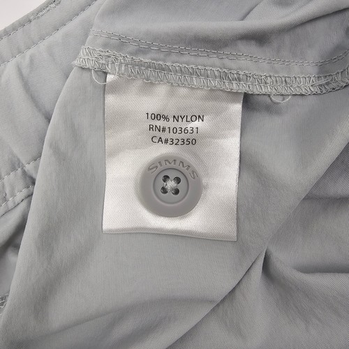 SIMMS Mens Superlight Fishing Pants Cinder XXL Roll Up Leg 100% Nylon 40x30 Read - Picture 3 of 11