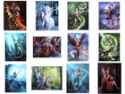 Anne Stokes Fantasy / Mythical Canvas Plaque / Art Work Choice of Styles 19x25cm