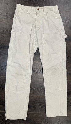 Round House USA MADE Cream White Painter Carpenter Double Knee Pants - 32x32