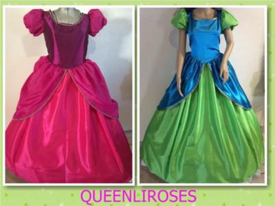 Drizella & Anastasia Cinderella StepSisters Costume Dress Adult Your Size Choice