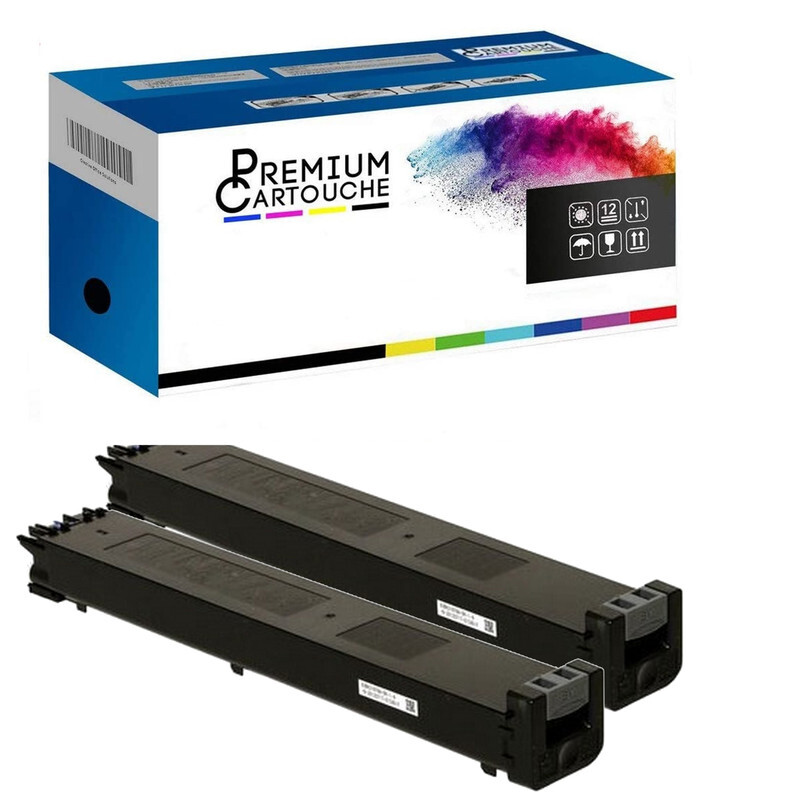 Cartouche MX-61GTBA Compatible Sharp MX-2630 - Pack x2 Toner Noir anti-bavure