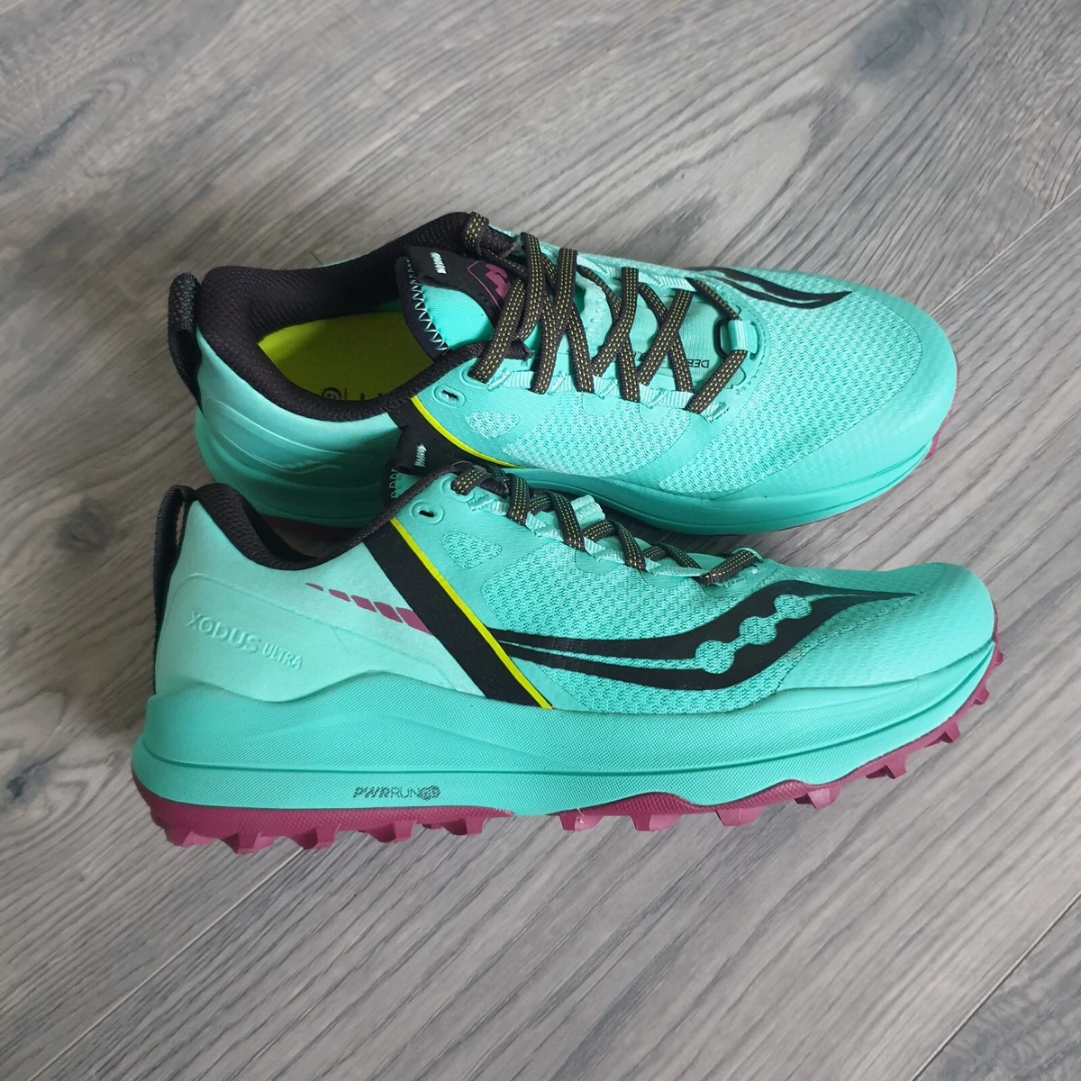 Saucony Xodus Ultra Women s Trail Running Shoes Trainers Turquoise Size 6.5