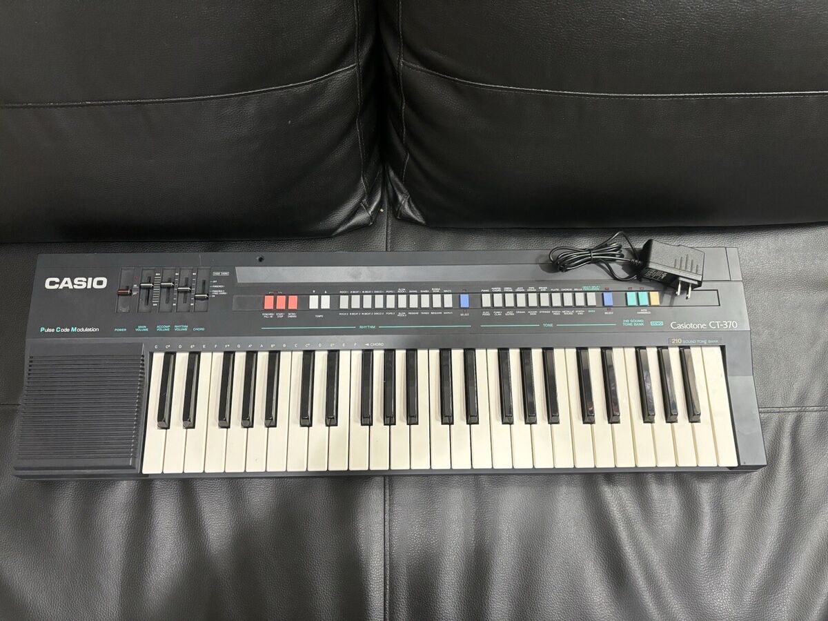 Casio Casiotone CT-370 Electronic Keyboard Made In Japan W Casio Casiotone CT-370 Electronic Keyboard Made In Japan W