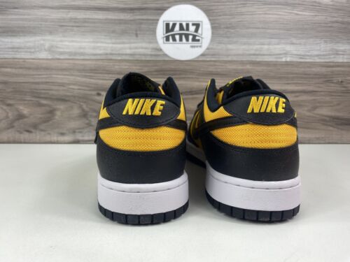 *Nike Dunk Low Black University Gold White Shoes (FZ4618 001) *NEW Men's - Picture 3 of 10