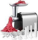 3200W Electric Meat Grinder Heavy Duty Sausage Stuffer 2 Blades, 3 Plates Black