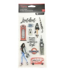 Hampton Art RONGRONG Clear Stamps - LONDON - 11 pcs