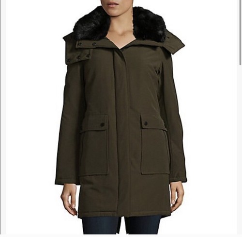 French Connection Faux Fur Collar Hood 