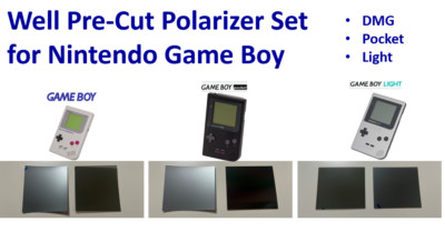 Nintendo Gameboy Pre-Cut Polarizer & Back Reflector for DMG & Pocket & Light