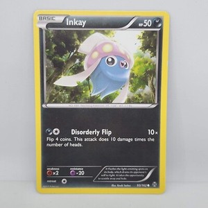Pokemon Inkay 93/162 BREAKthrough Common Basic Darkness TCG Card