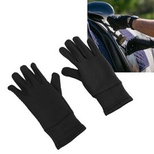 1 Pair Horse Riding Gloves Polyester Silicone Anti Slip Palm Thermal 