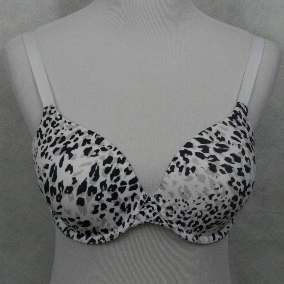 Бюстгальтер Lilyette коричневый/бежевый/белый из нейлоновой смеси с анималистическим принтом размер 36C - Изображение 2 из 4