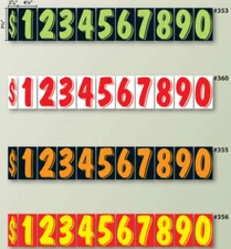 7 1/2 Inch Numbers Windshield Advertising Pricing Stickers Car Dealer You Pick
