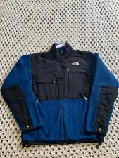 VINTAGE The North Face Mens Jacket Small Blue Delani Fleece zipper Polartec 90s
