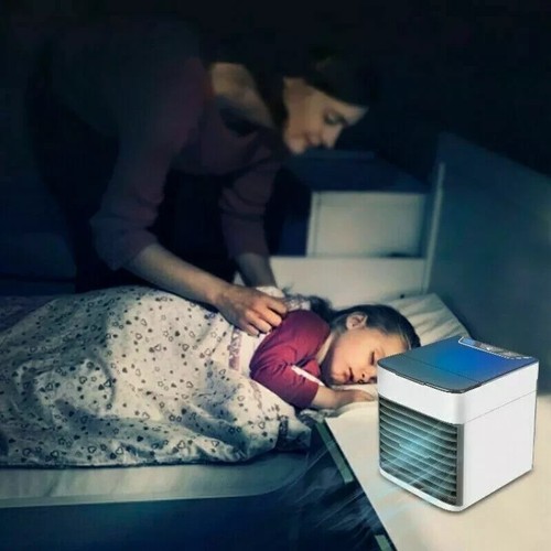 MINI CONDIZIONATORE PORTATILE VENTILATORE TAVOLA CLIMATIZZATORE AD ACQUA ARTIC - Foto 3 di 6