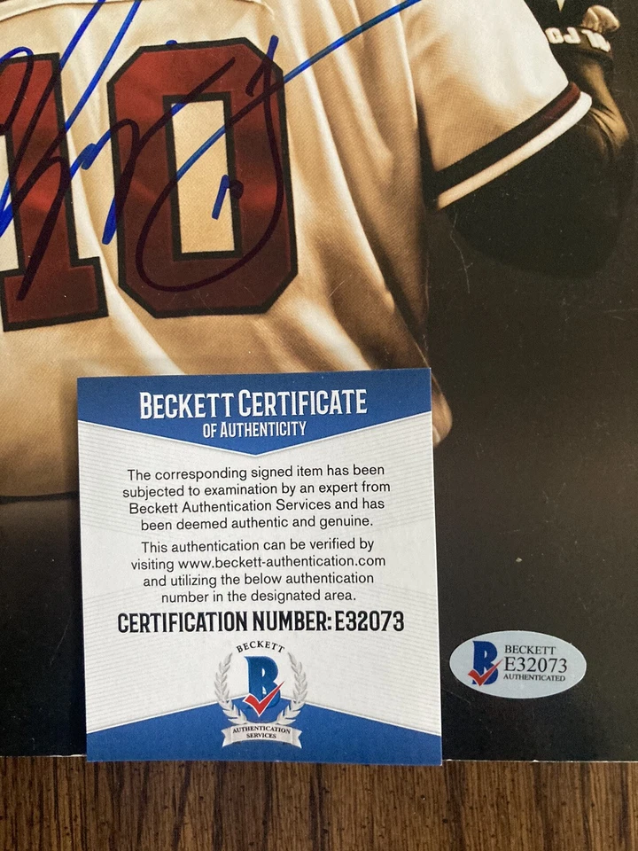 CHIPPER JONES ATLANTA BRAVES SIGNED 2012 FINAL PROGRAM BECKETT AUTHENTIC BAS - Image 3 of 3