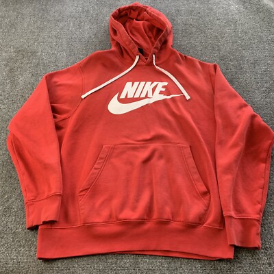 red nike hoodie size medium