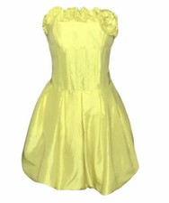 New Romeo & Juliet Womens Balloon Dress Size Medium Yellow BNWT