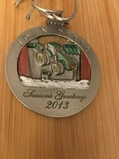 NEW JOHN DEERE 2013 CHRISTMAS TREE ORNAMENT HISTORICAL LIMITED COLLECTORS 8360R