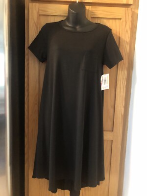 NWT LuLaRoe Carly Dress Noir Collection Black Size XS