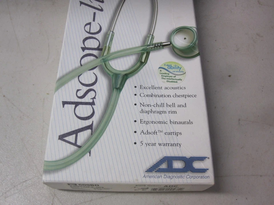Estetoscopio clínico ultraligero ADC Adscope Lite modelo 609 31" Foto 3 de 4