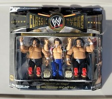 wwe classic superstars lou albano & the wild samoans afa & sika figures
