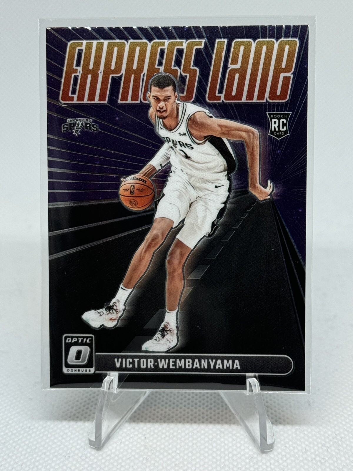 Victor Wembanyama 2023-24 Donruss Optic Express Lane Rookie Insert #8