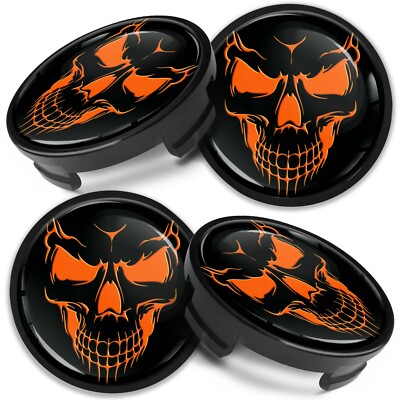 Kompatibel mit Ford Nabendeckel Nabenkappen Radnabendeckel 54mm Schädel Toxic