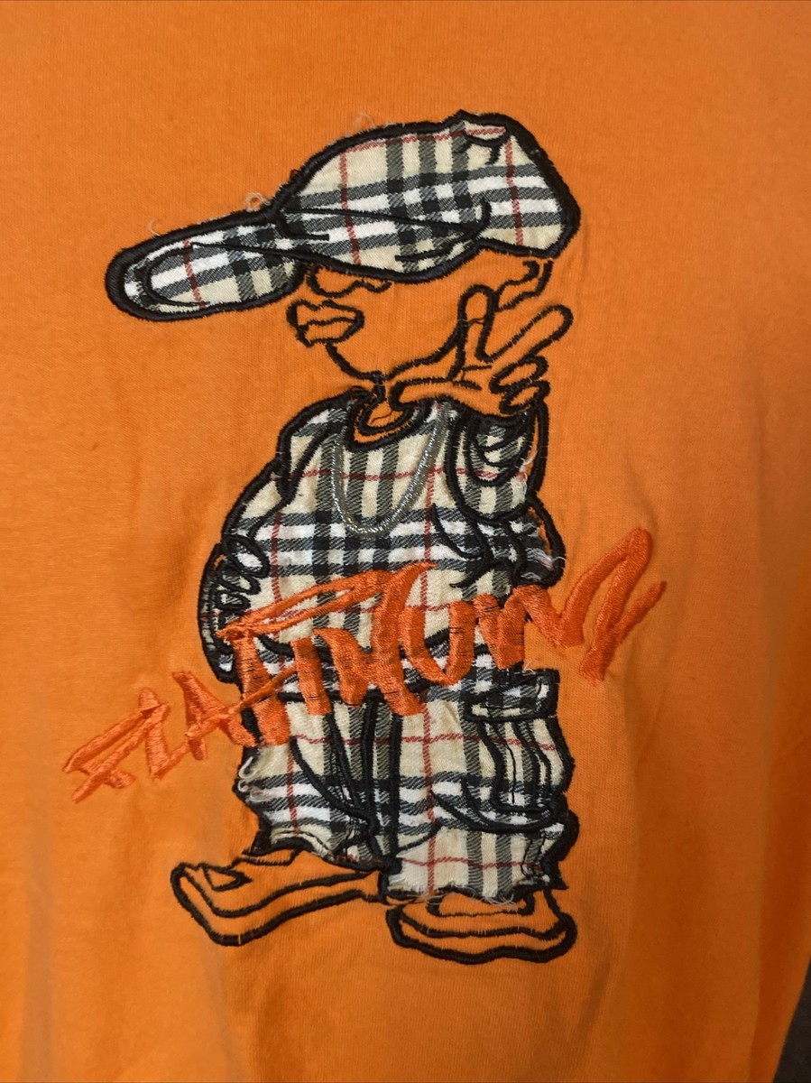 Vintage TND Orange T-Shirt 2XL With Embroidered Character And