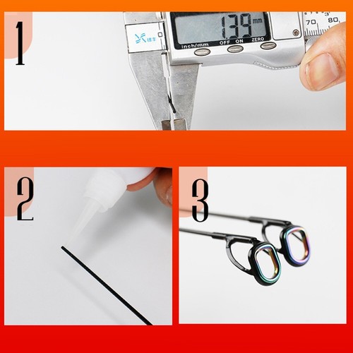 Reliable Fishing Rod Pole Guide Tip Top Ring Eye Repair for Optimum