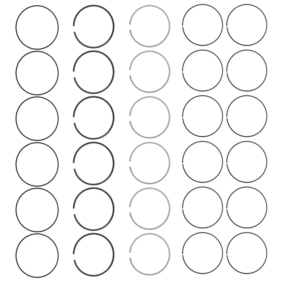 Novo conjunto de anel de pistão 13011Rkge02 serve para 2010-2014 Acura Mdx Zdx Tl Rl V6 3.7L - Imagem 2 de 4