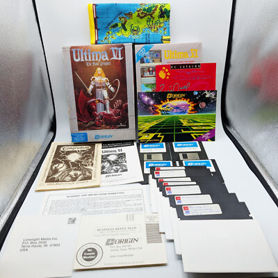 Ultima VI The False Prophet (ORGIN, 1990) IBM PC/Tandy 256-Color w/ MAP & Disks