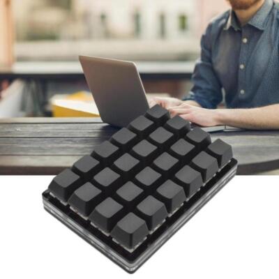 Black 24-key Keypad Mechanical Keyboards Custom Shortcut UKGJ Programmable D9S9