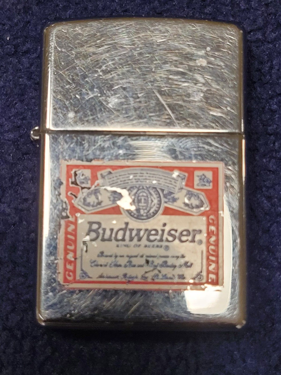 Zippo Budweiser Bud Beer 1996 Label Chrome Finish | eBay Zippo Budweiser Bud Beer 1996 Label Chrome Finish | eBay