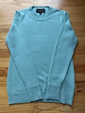 Banana Republic Todd  Duncan Women L/S Sea Green Crew Cashmere Sweater XS