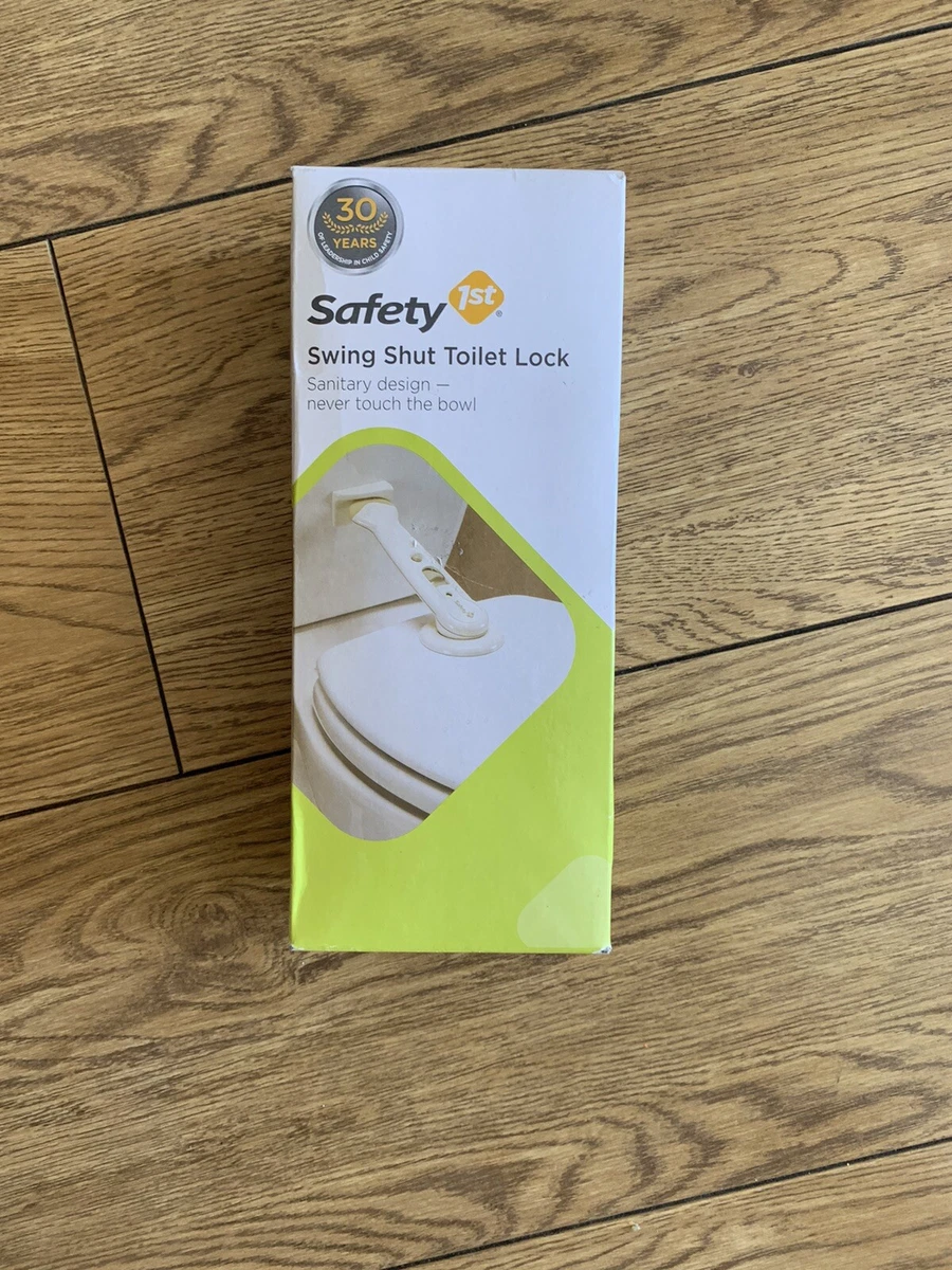 Safety first swing shut toilet sale lock