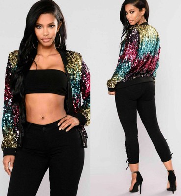 colourful sequin jacket