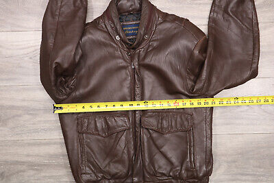 Vintage Brooks Brothers Brooksgate Brown Leather Bomber Hood Vintage Brooks Brothers Brooksgate Brown Leather Bomber Hood