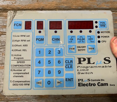 PLUS CONTROLS ELECTRO CAM PS-4011-10-P16 PROGRAMMABLE LIMIT SWITCH 115VAC