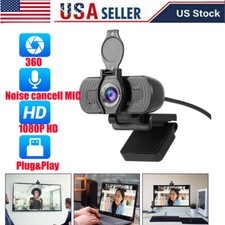 Full HD 1080P USB Webcam for PC Desktop  Laptop Web Camera with Microphone/FHD