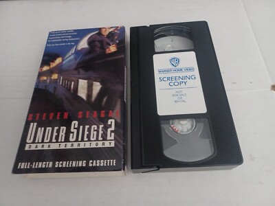 Under Siege 2 (VHS 1997) Screener Copy Steven Seagal Rare