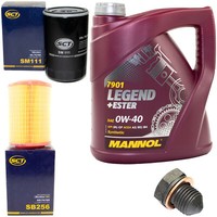 MotoröL Filter Set 0W40 4 Liter + ÖLablassschraube FüR VW Transporter IV Bus