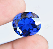 Natural D Block Tanzanite 17.10 Ct Oval Certified Best Rare Loose Gemstone