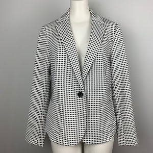 black and white check coat womens